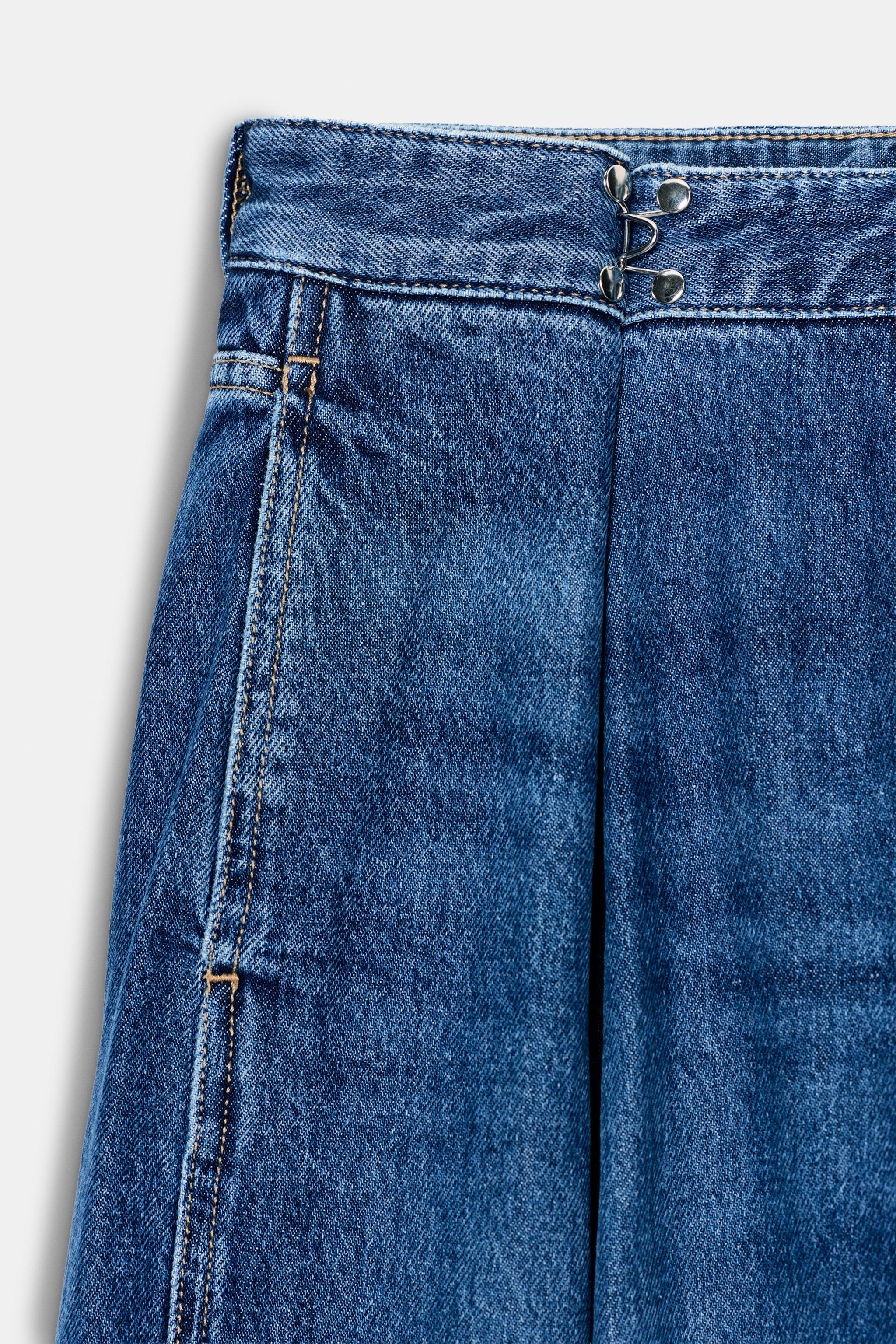 Z1975 HIGH WAIST LOOSE FIT HOOK JEANS