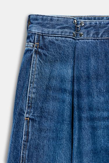 JEAN Z1975 LOOSE FIT TAILLE HAUTE AGRAFES - Bleu moyen de Zara - Image 8