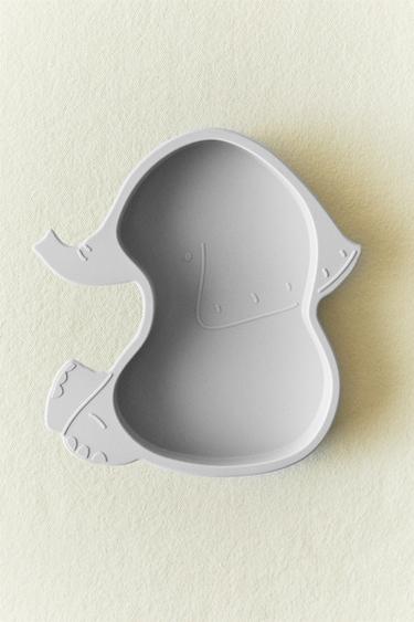 CHILDREN'S SILICONE ELEPHANT PLATE - Greyish by Zara - Image 5