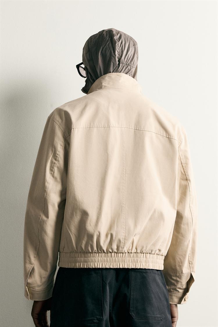 Chaqueta de corte regular de algodón y lyocell 3