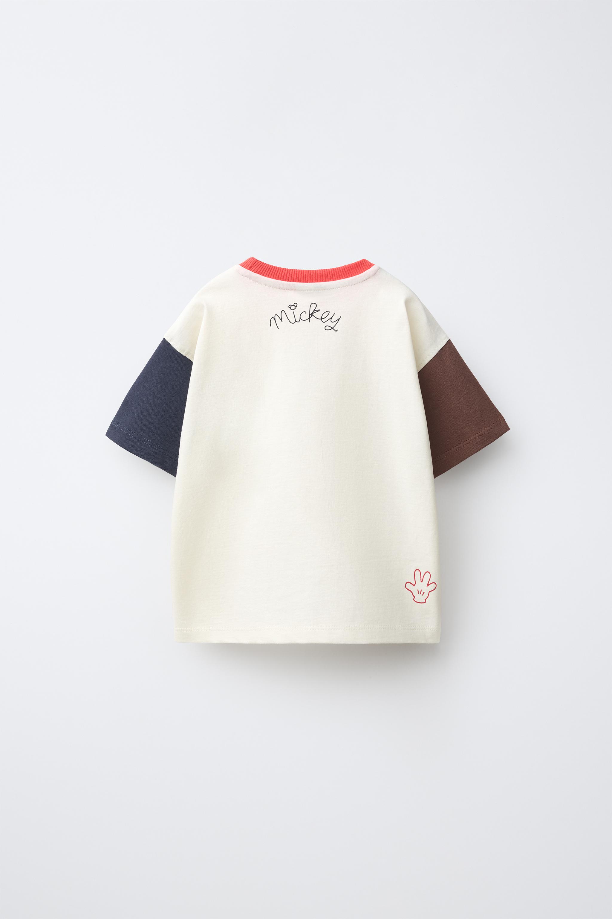 Детские шорты Zara MICKEY MOUSE © DISNEY EMBROIDERED T-SHIRT AND SHORTS SET — фото 3