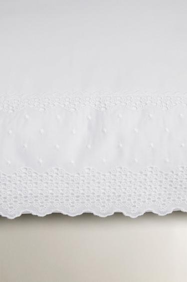 EMBROIDERED PILLOWCASE - White by Zara - Image 4