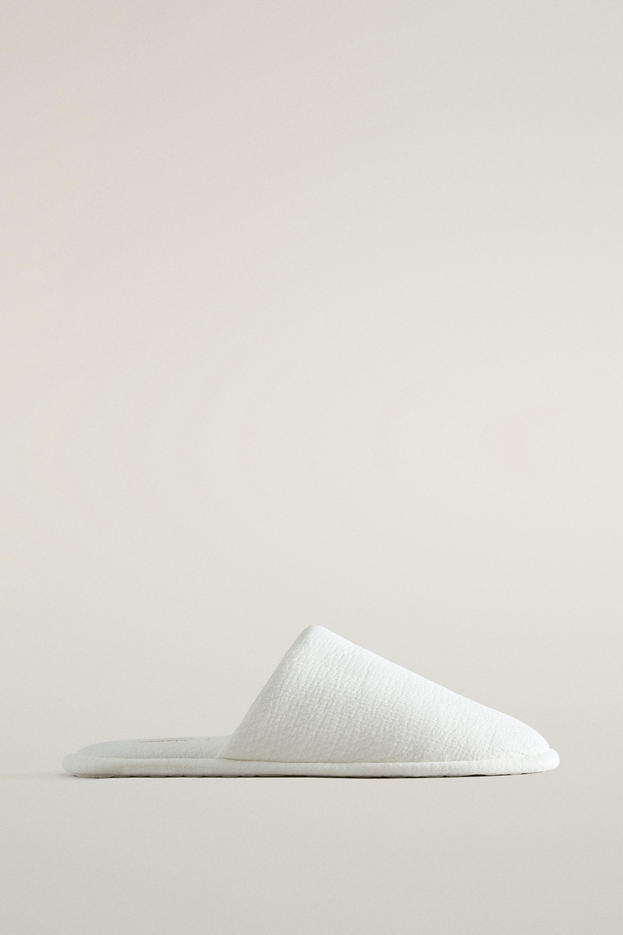 COTTON MULE SLIPPERS