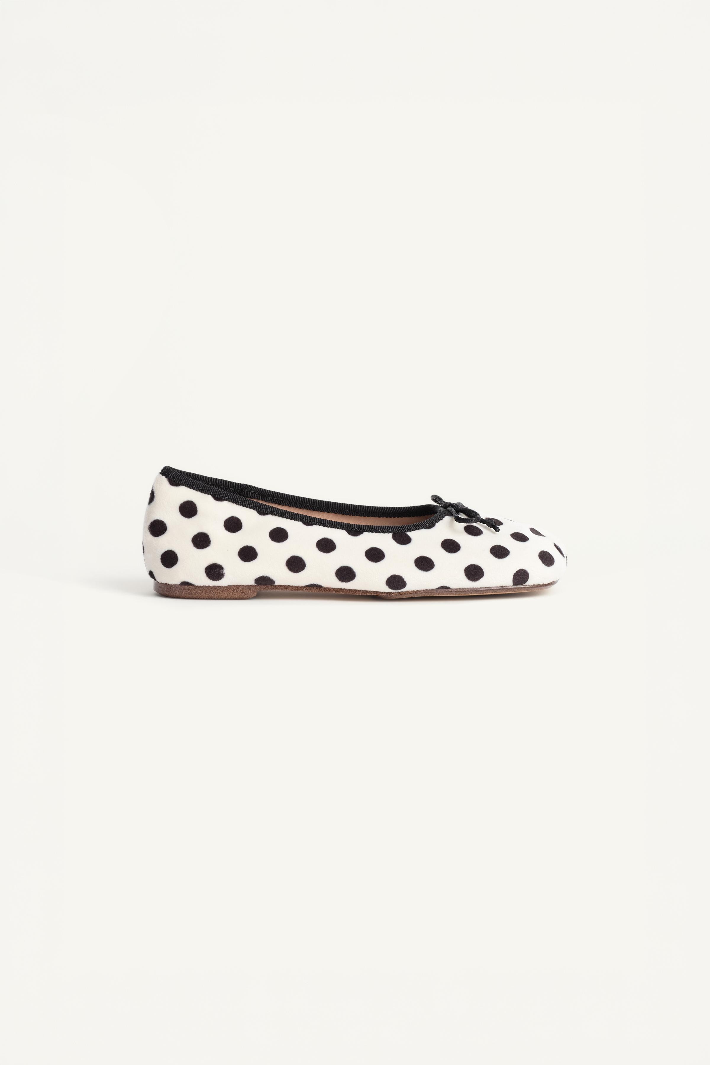 LIMITED EDITION POLKA DOT PRINT BALLET FLATS
