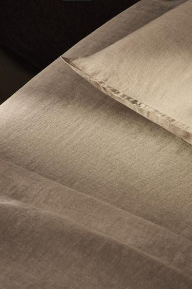 DRAP-HOUSSE LIN DÉLAVÉ | 30 CM DE HAUT (160 G/M²) - Beige clair de Zara - Image 5