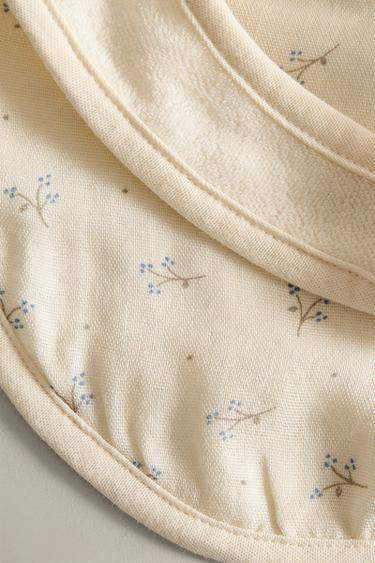 CHILDREN'S MINI FLOWER BIB - Oyster-white by Zara - Image 4