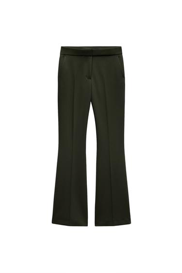 HIGH-WAISTED STRAIGHT CUT TROUSERS