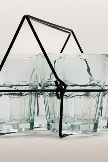 VASO VIDRO RELIEVE - Azul de Zara