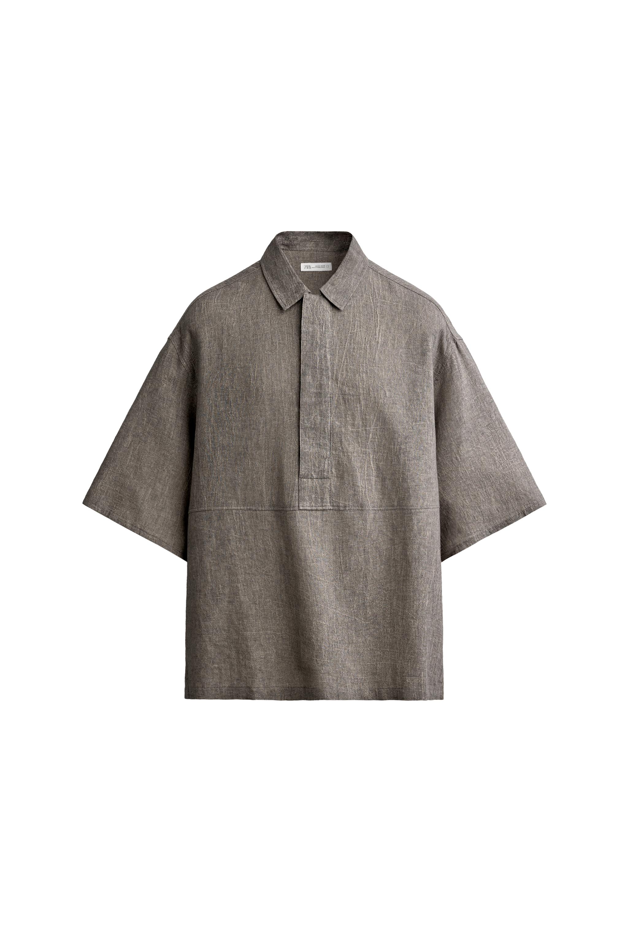 CAMISA POLO RELAXED FIT LINO - ALGODÓN