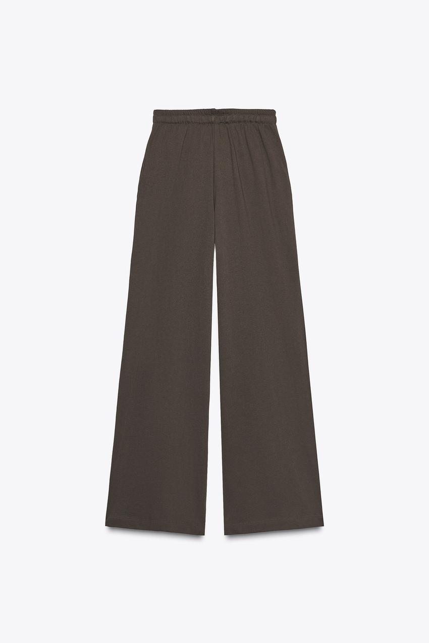 STRAIGHT LEG COTTON PANTS