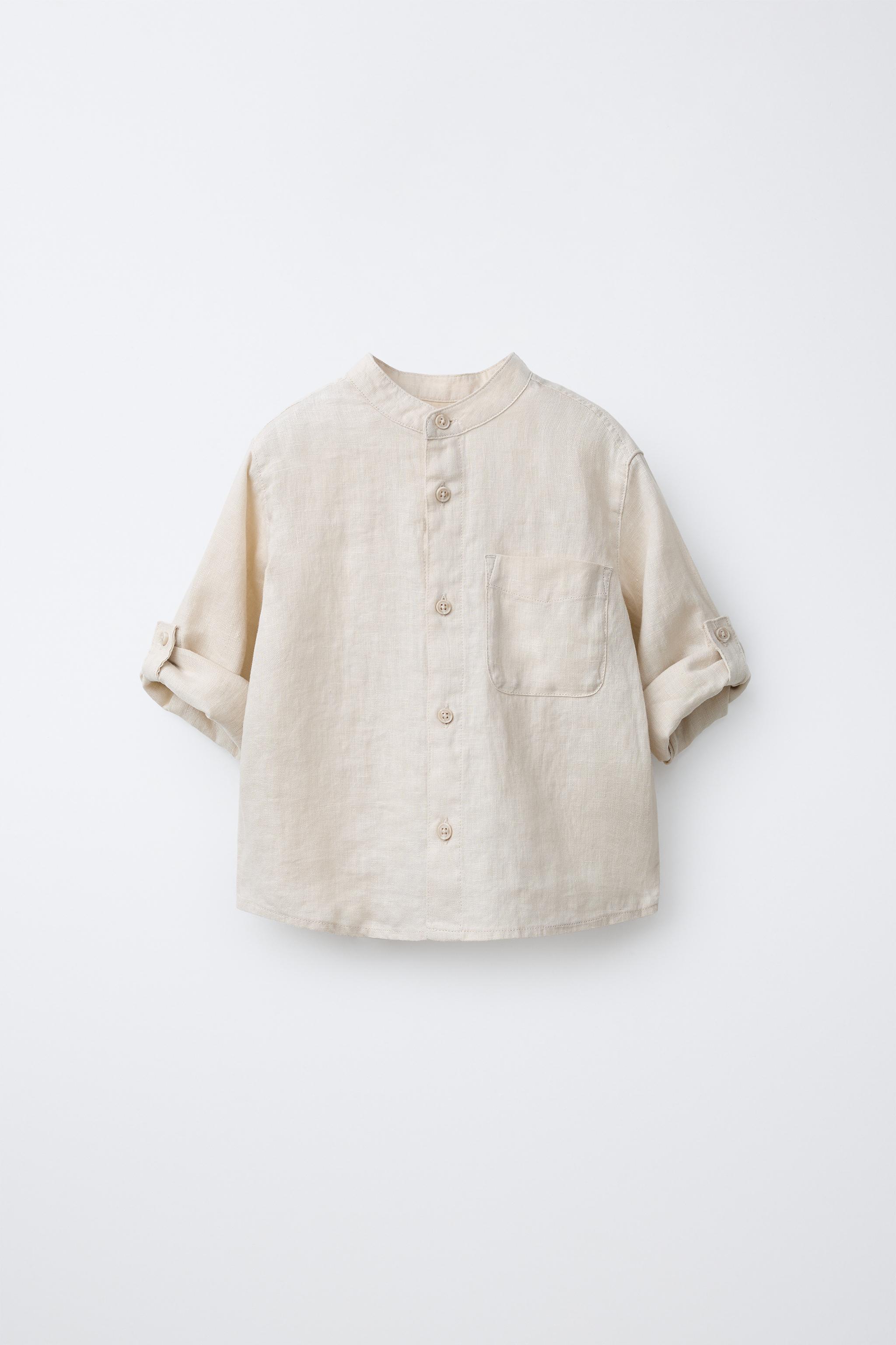 100% LINEN SHIRT - Light beige | ZARA United States