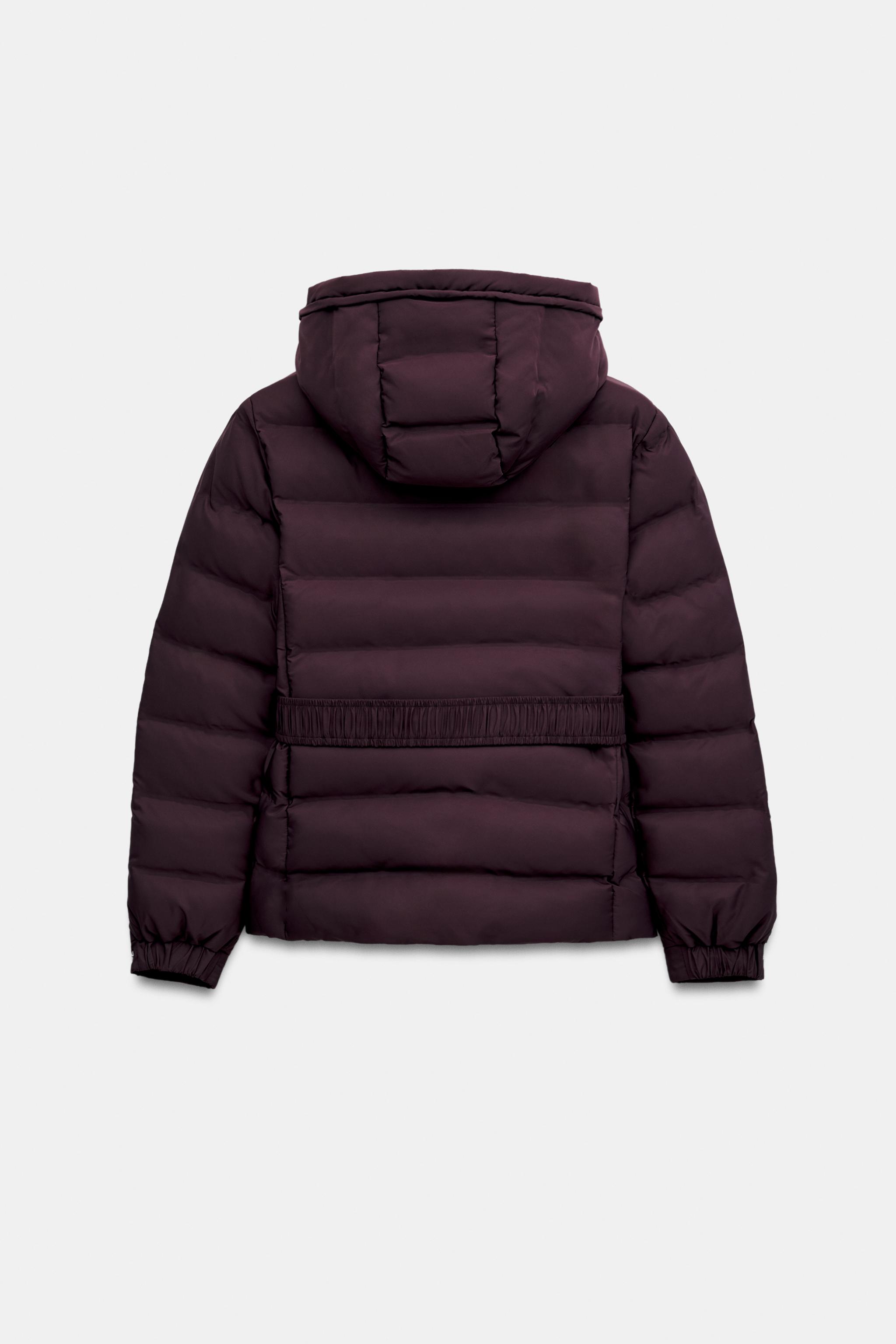 ANORAK MATELASSÉ À CAPUCHE DÉPERLANT ET COUPE-VENT