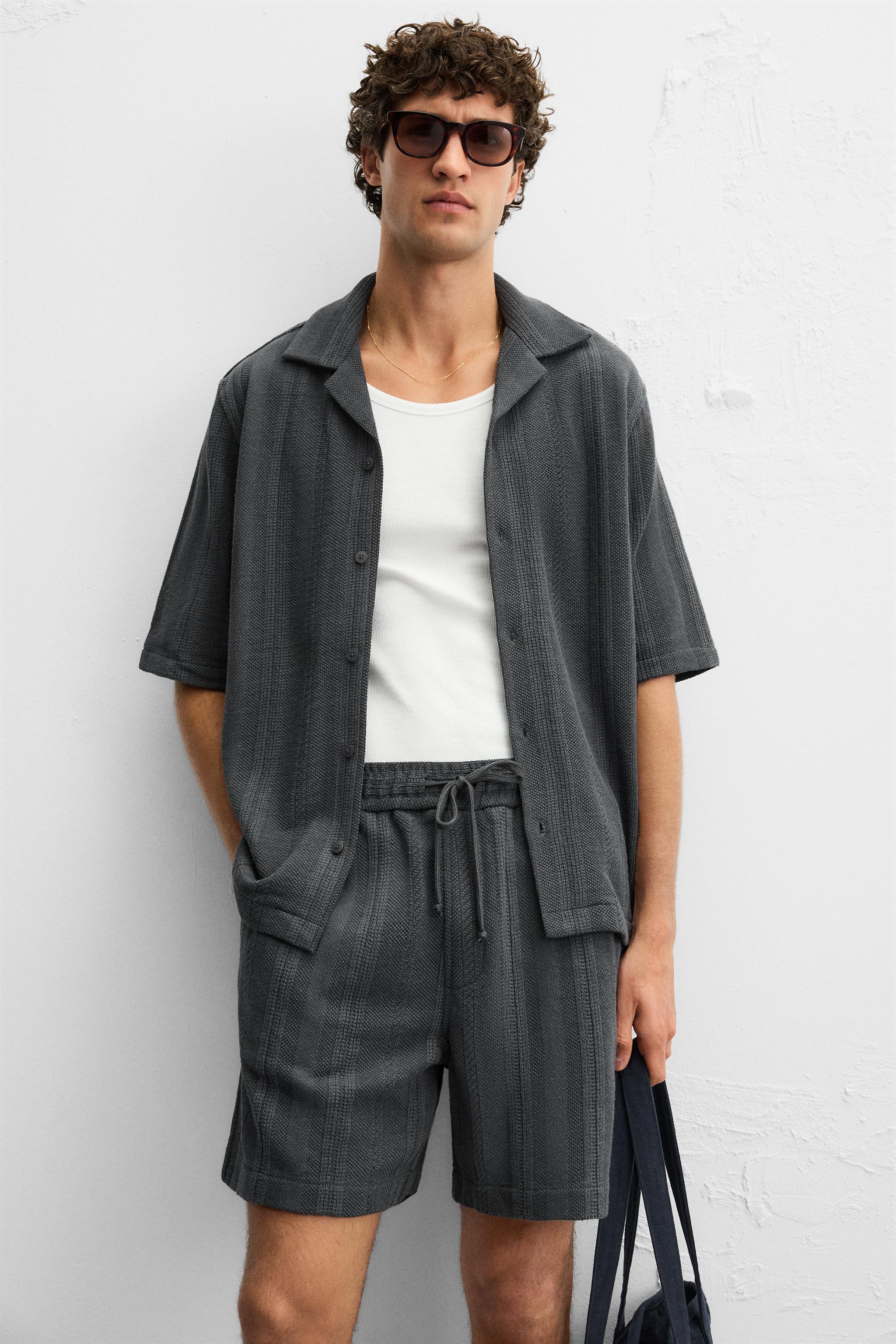 TEXTURED RELAXED FIT SHIRT