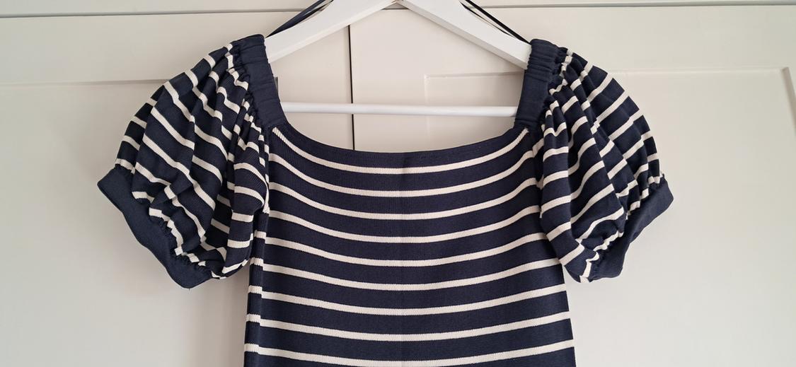 KNIT DRESS WITH PUFF SLEEVES - Image 2