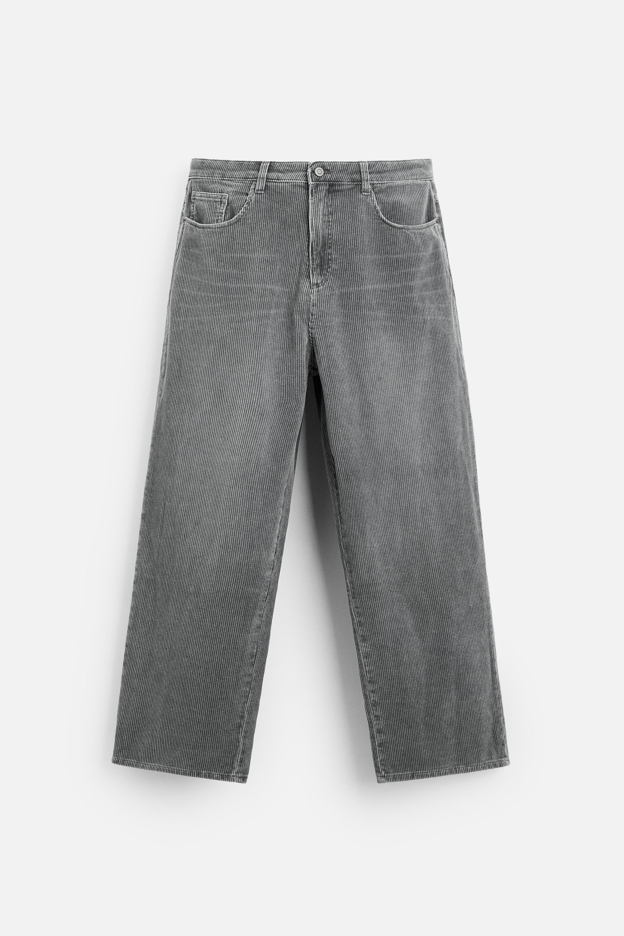 Zara mens fashion corduroy pants