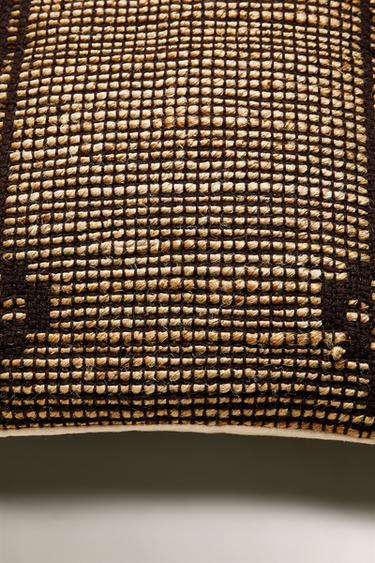 JUTE CUSHION COVER - Brown by Zara