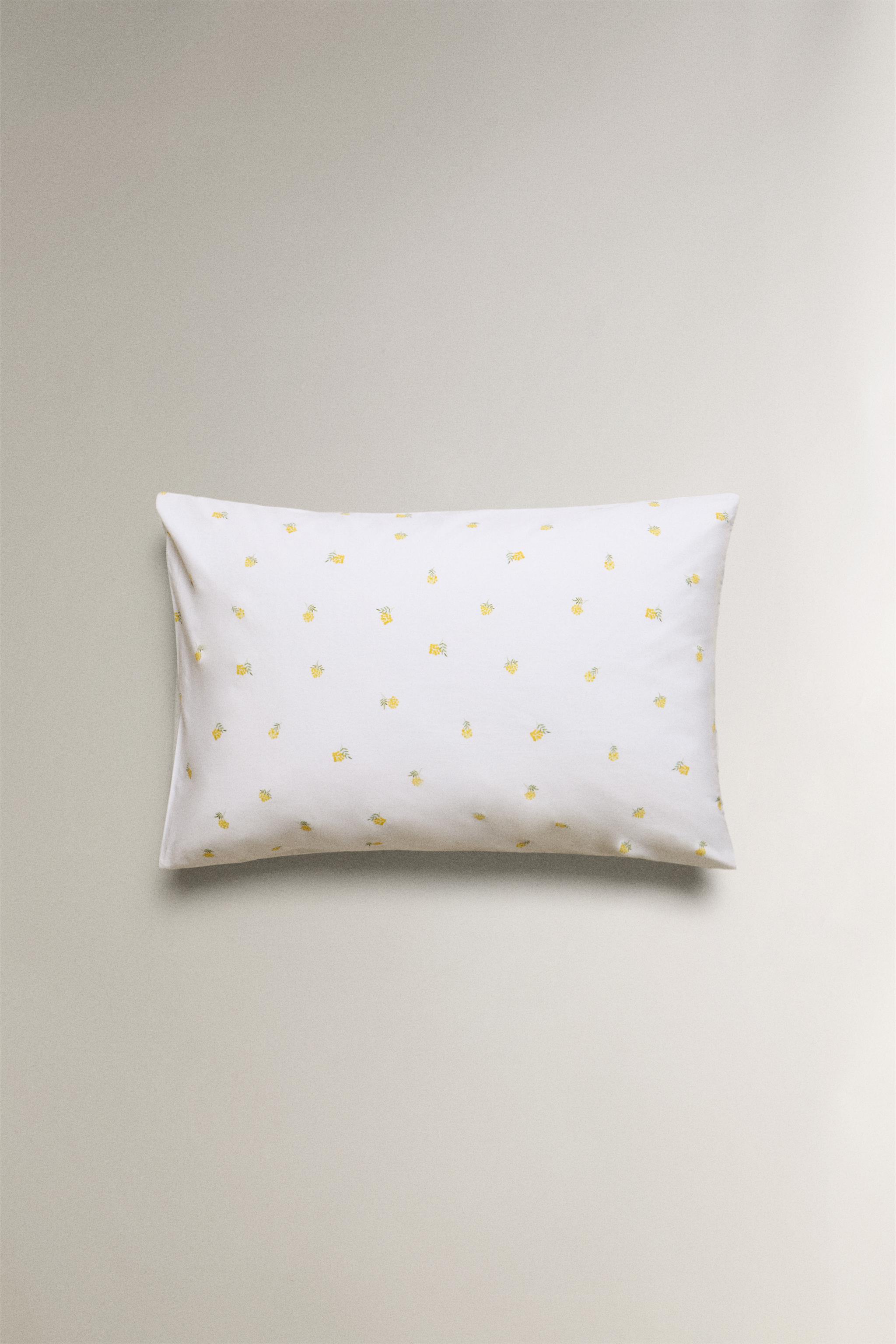 MIMOSA PRINT COTTON PILLOWCASE