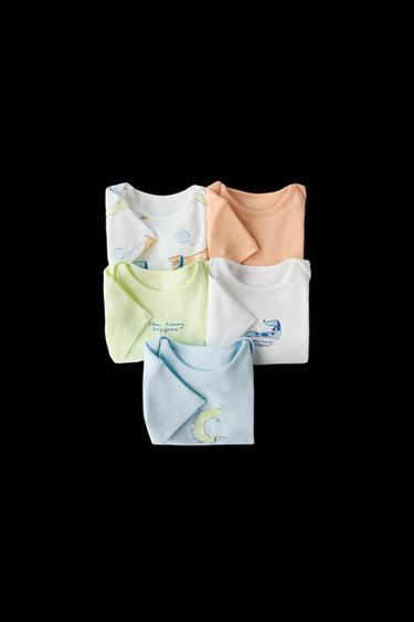 PACK CINCO BODIES PERRITOS - Multicolor de Zara - Imagen 0