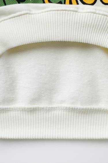 CROCODILE PRINT SWEATSHIRT - Ecru by Zara - Image 3