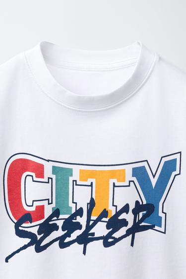 VARSITY T-SHIRT - White by Zara - Image 2