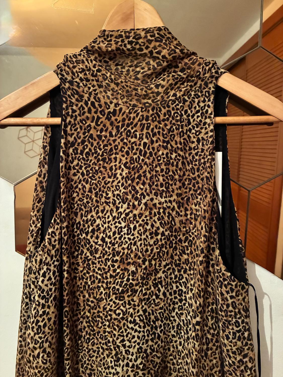 ZW COLLECTION ANIMAL PRINT HALTER DRESS - Image 3