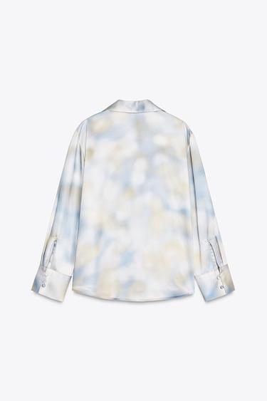 CHEMISE SATINÉE TIE & DYE - Multicolore de Zara - Image 5