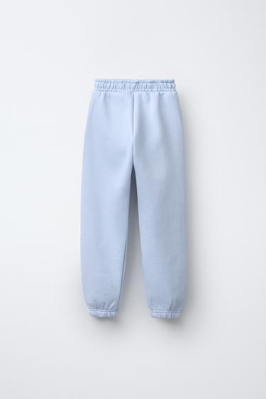 PANTALON JOGGER EN MOLLETON - Bleu clair de Zara - Image 2
