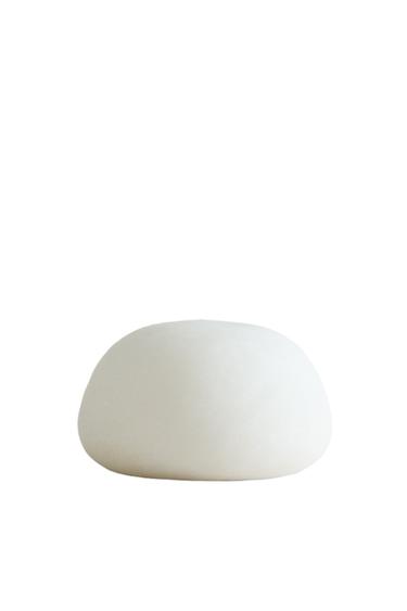 ROUND ALABASTER TABLE LAMP - Ecru by Zara