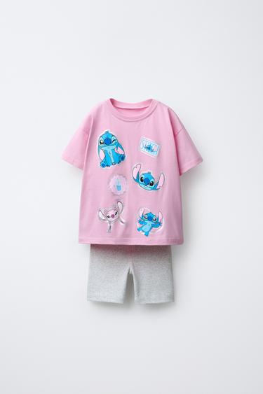 CONJUNTO CAMISETA Y LEGGING CICLISTA LILO & STITCH © DISNEY - Rosa de Zara