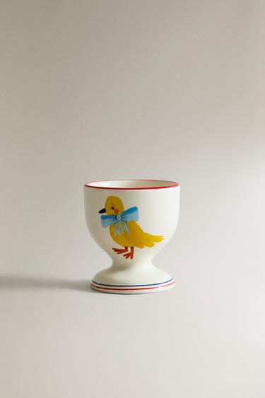 ÆGGEBÆGER I PORCELÆN MED FUGL X THE ANIMALS OBSERVATORY - Flerfarvet fra Zara - Billede 0