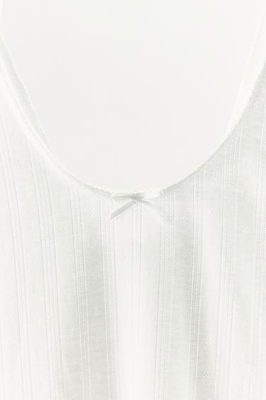 POINTELLE BOW TOP - White by Zara - Image 7