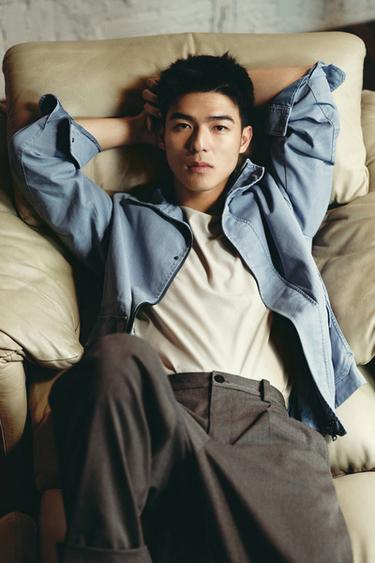 REGULAR FIT WASHED COTTON JACKET - Light blue by Zara