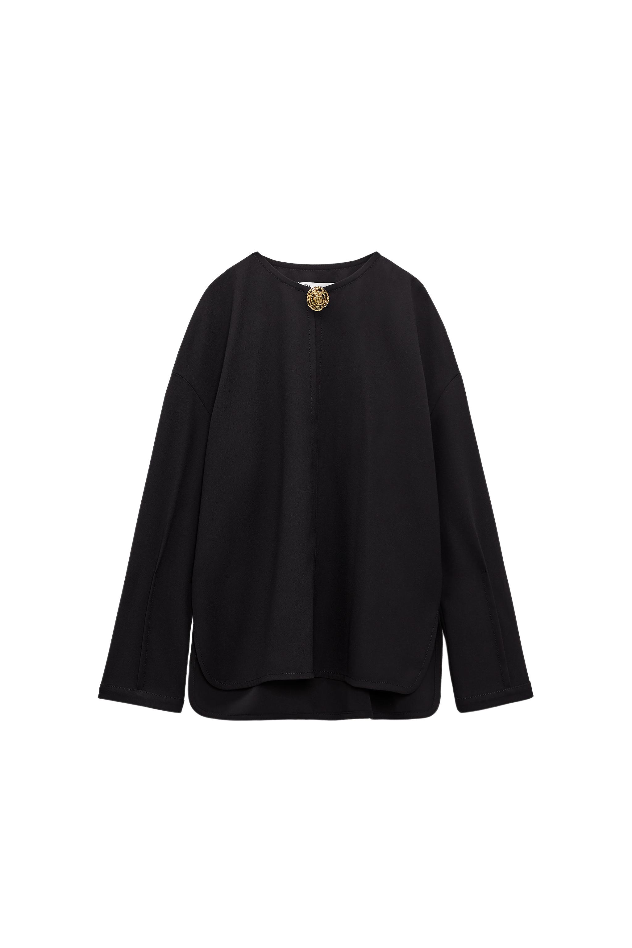 トップス mi BUTTONED TEARDROP TOP SECOND HAND | Zara Preowned