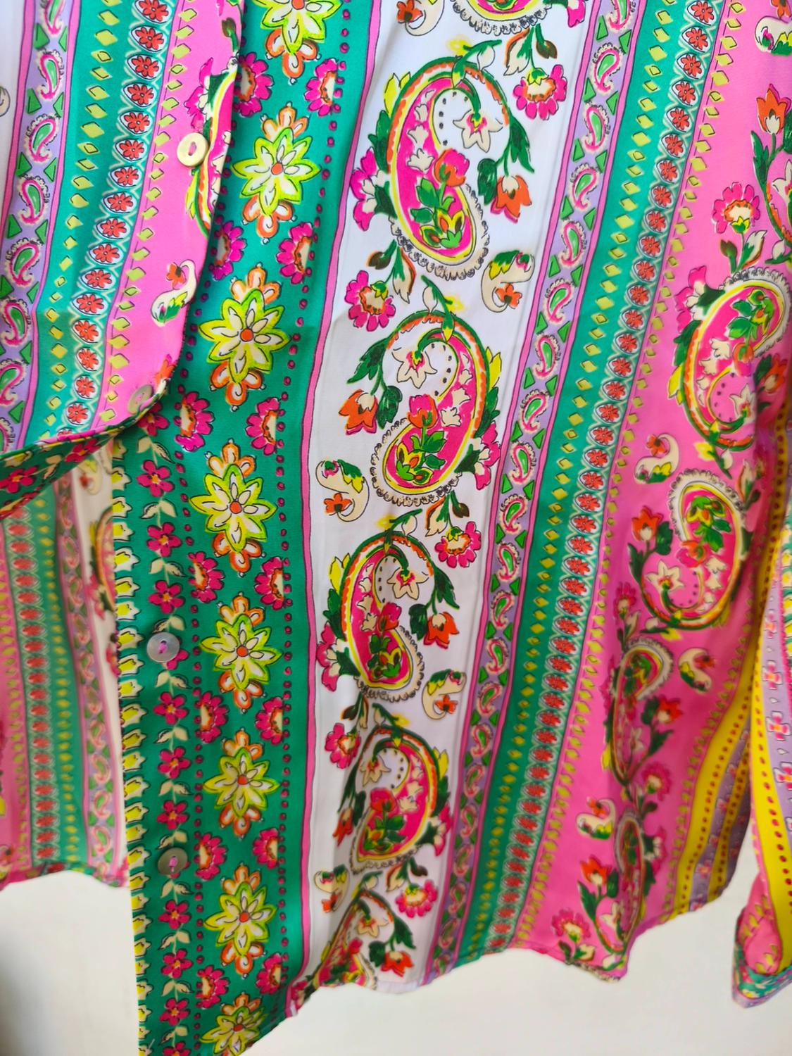 PRINTED SHIRT WITH A SATIN FINISH - Image 6