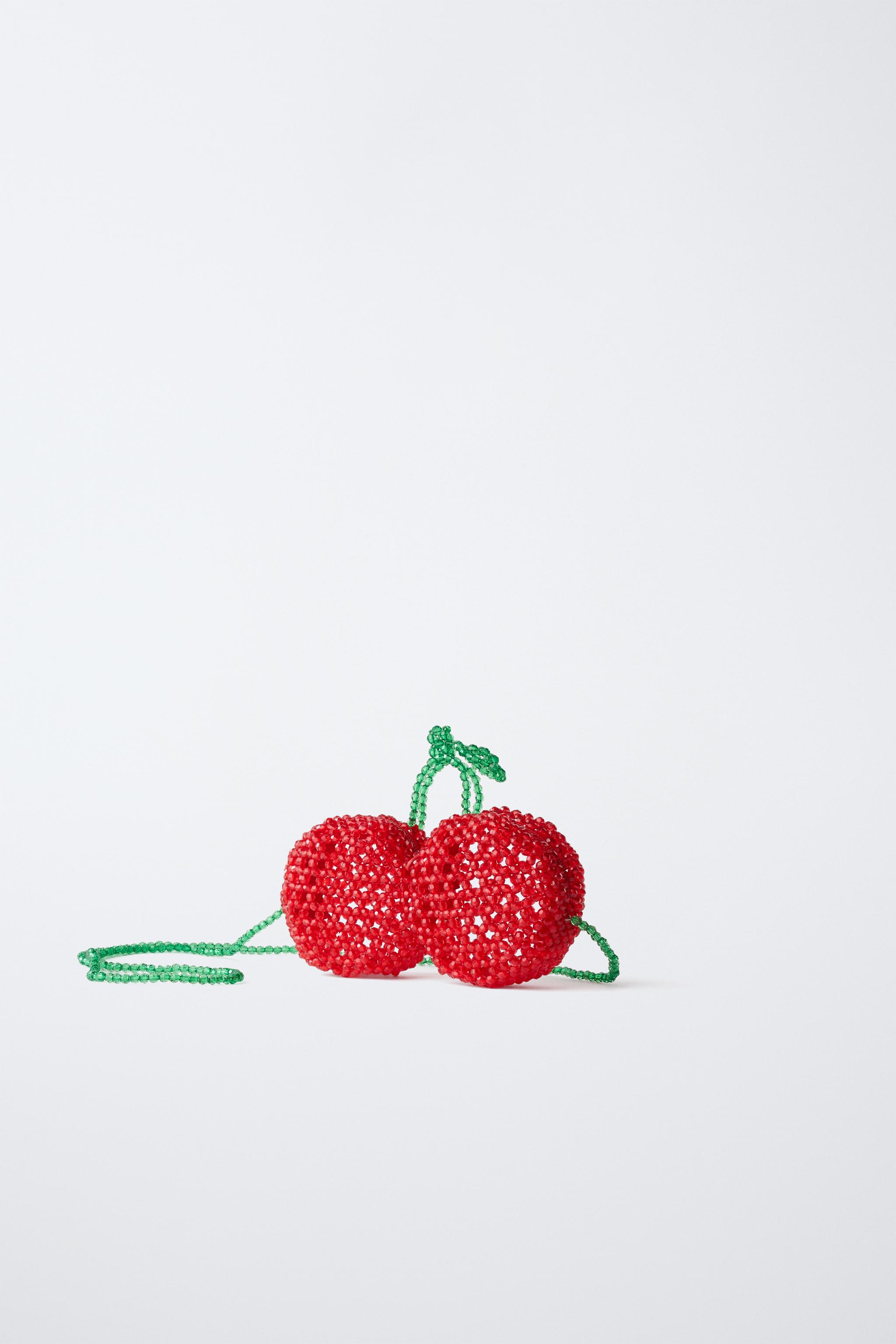 CHERRY CROSSBODY BAG — Red