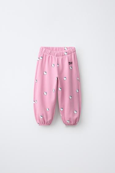 HELLO KITTY © SANRIO FLEECE PANTS — Faded pink 1