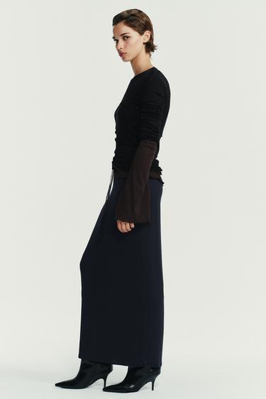 KITTEN HEEL KNEE-HIGH BOOTS - Black by Zara
