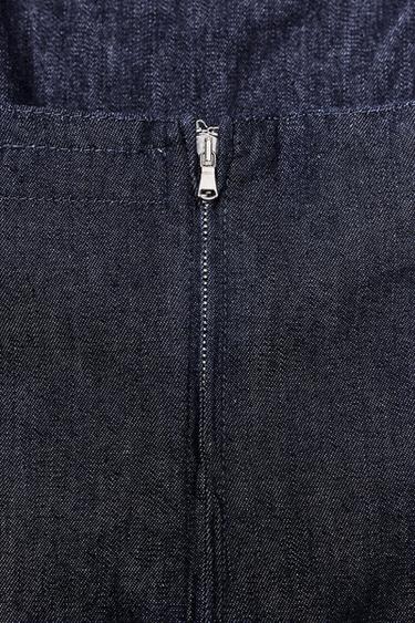 TRF DENIM BANDEAU TOP - Dark indigo by Zara - Image 5