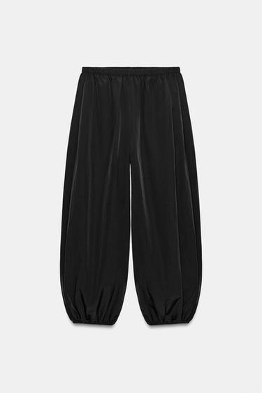 NYLON SAROUEL TROUSERS - Black by Zara - Image 0