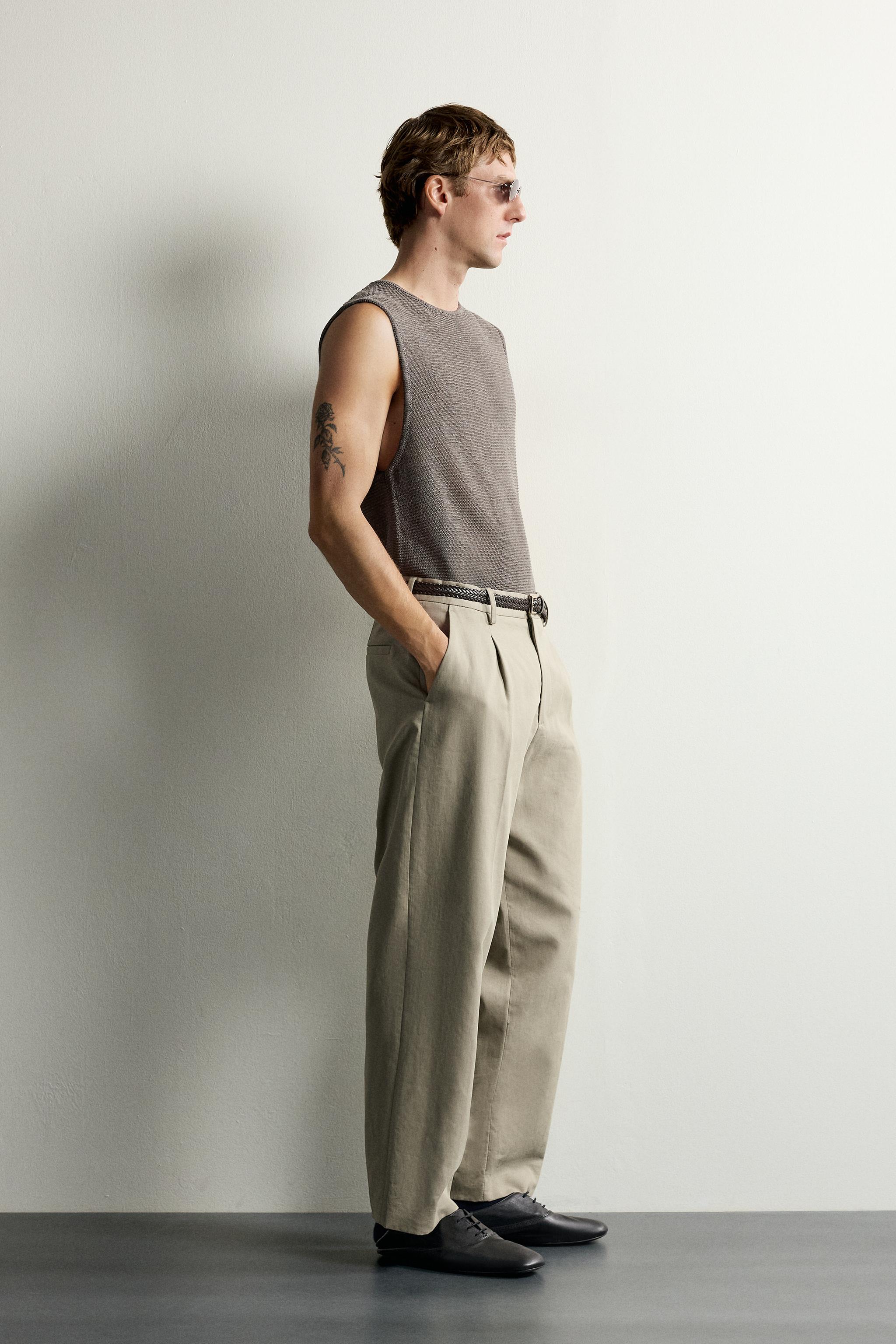 T-SHIRT TANK EN MAILLE RELAXED FIT