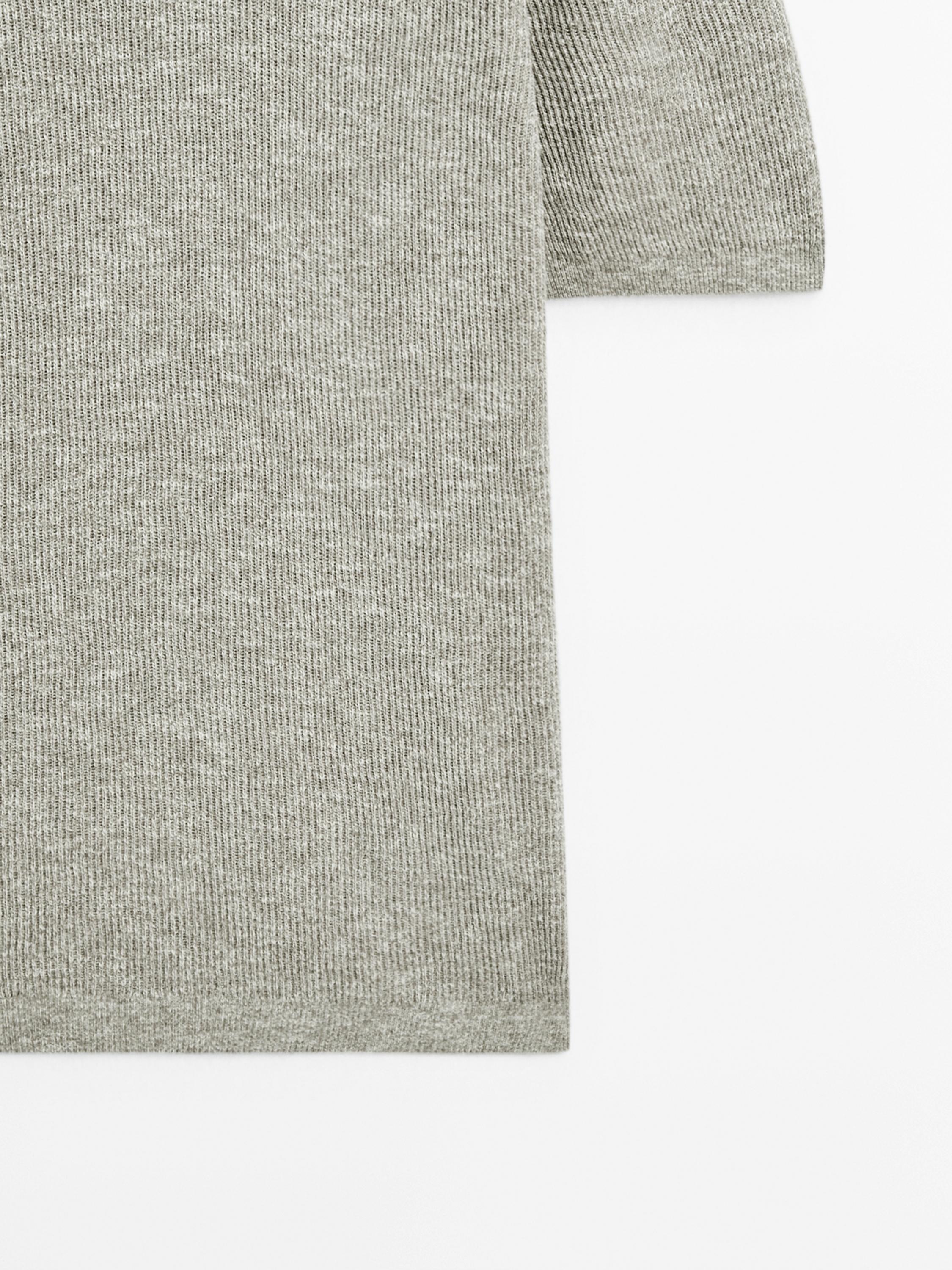 T-shirt manches courtes maille moulinée