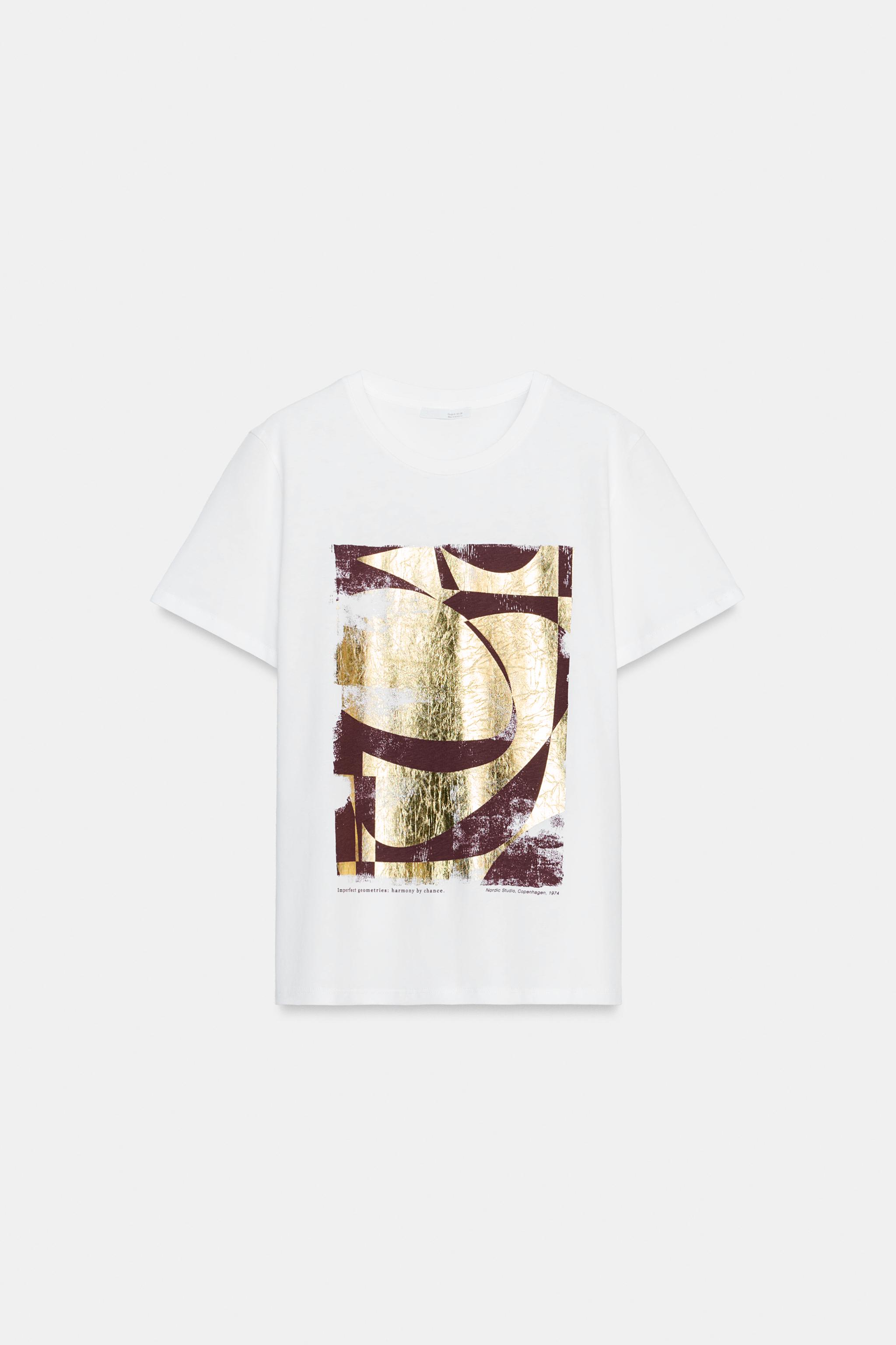 T-SHIRT MÉTALLISÉ MANCHES COURTES