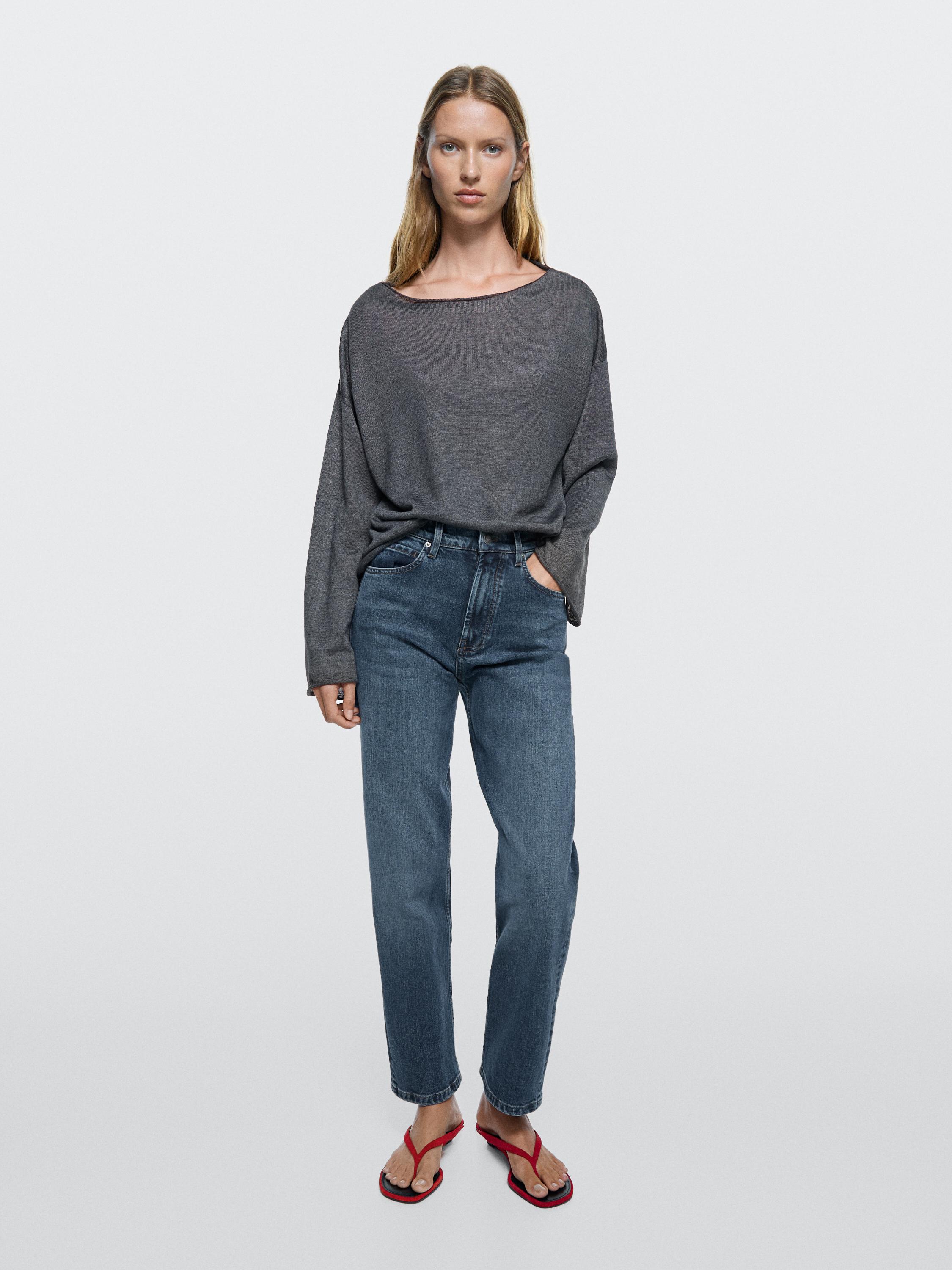 Jean straight taille moyenne
