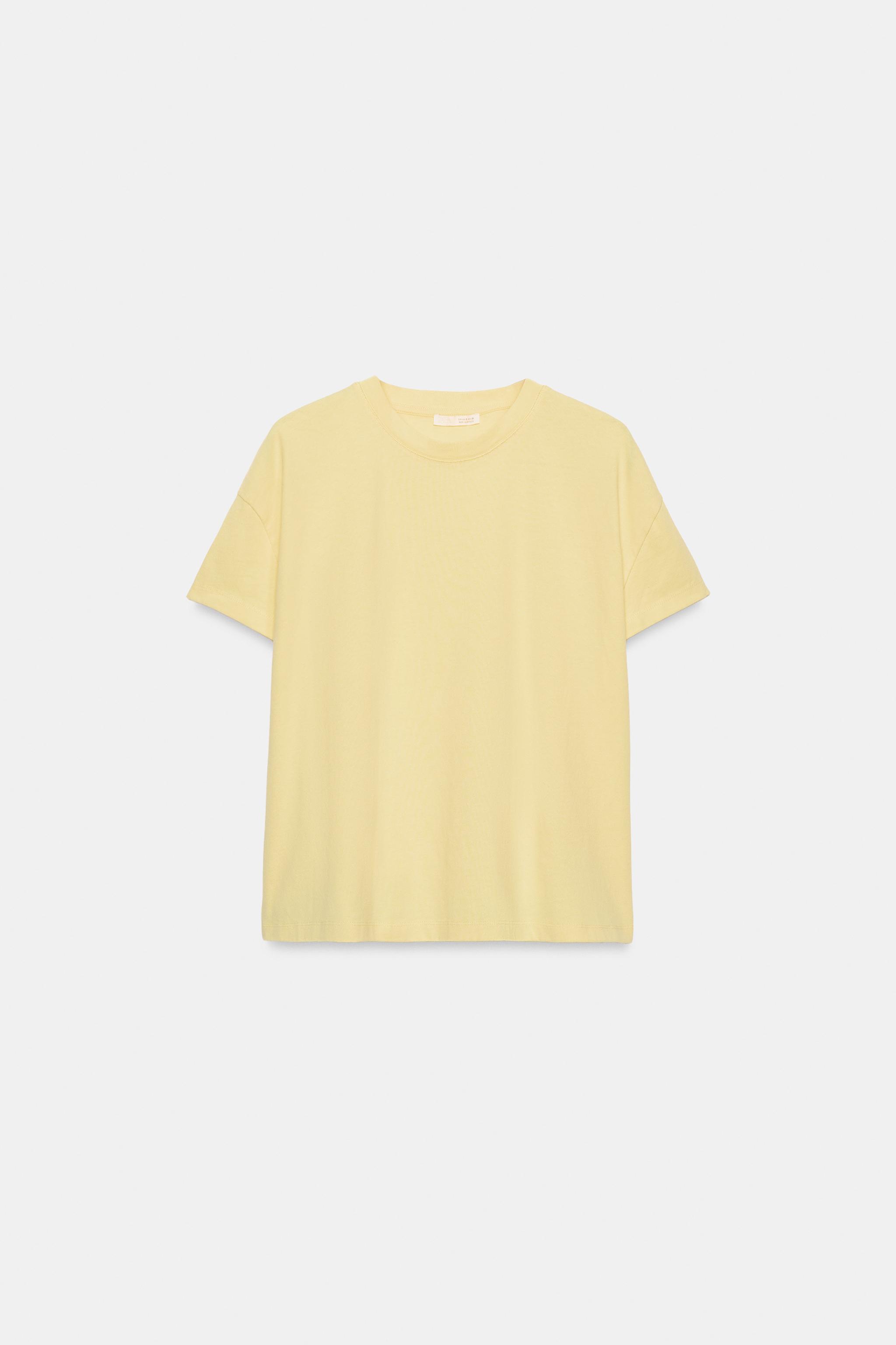 SHORT SLEEVE T-SHIRT — Yellow