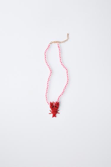 COLLIER FANTAISIE LANGOUSTE - Rouge de Zara