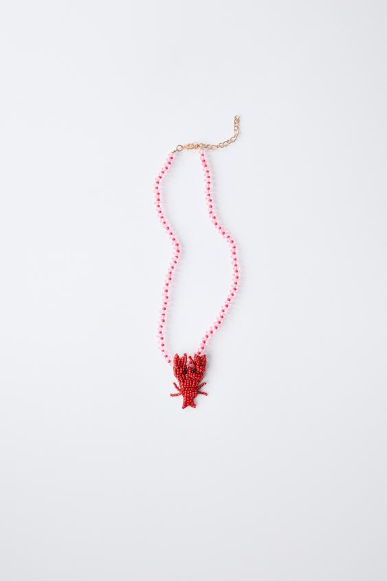 lobster-bead-necklace-red-zara-new-zealand