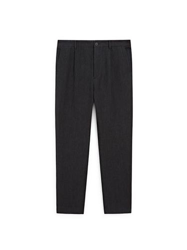 Zara Total look linen darted trousers - Blue