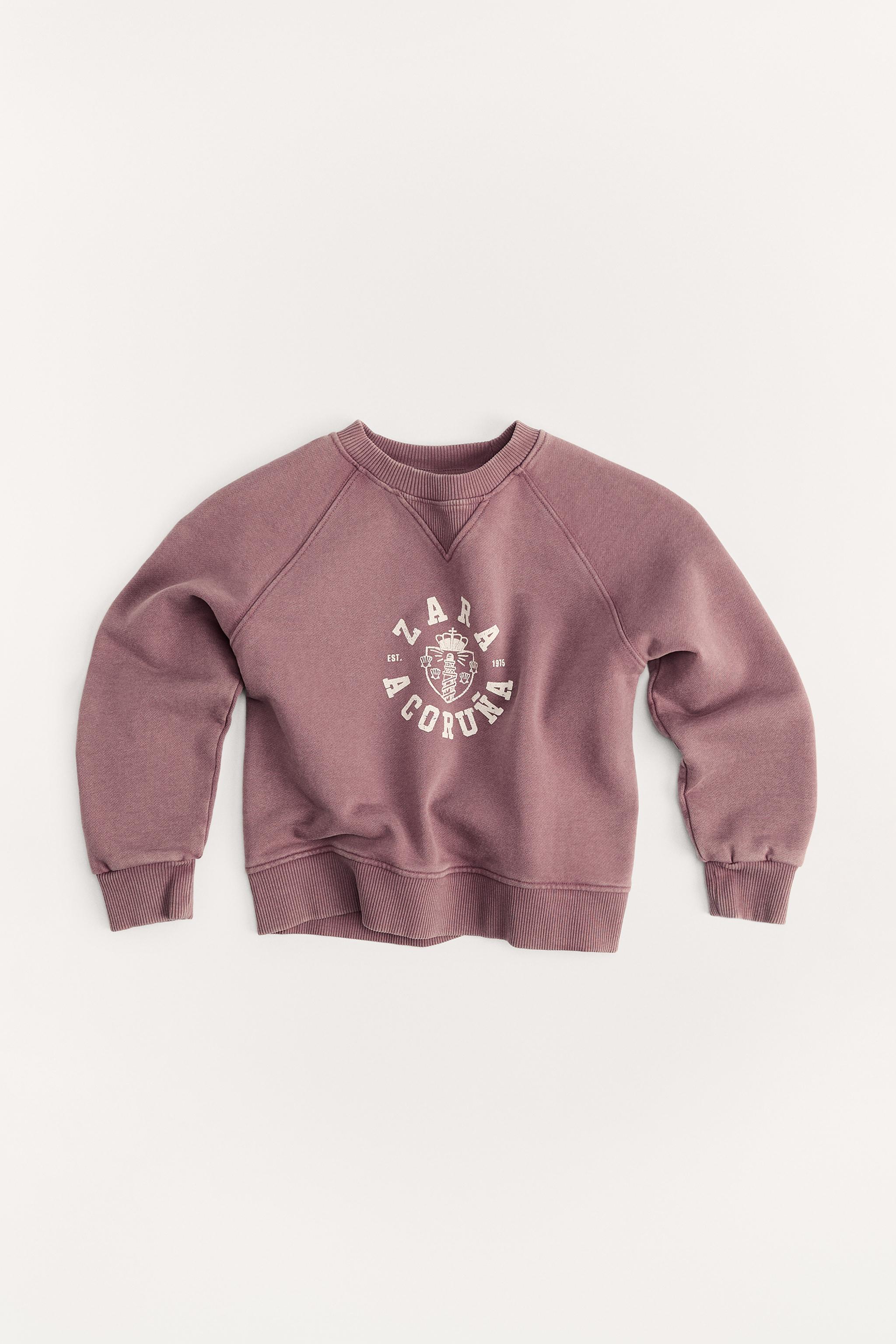 AGES 6-14/ 50TH ANNIVERSARY VARSITY SWEATSHIRT - Ecru | ZARA