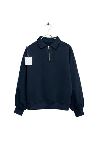 STORIESZ - POLO MAJICA IZ FLISA Z ZADRGO - Modra od Zare