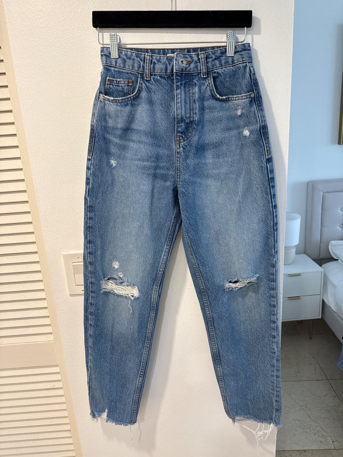 JEANS Z1975 MOM FIT ROTOS